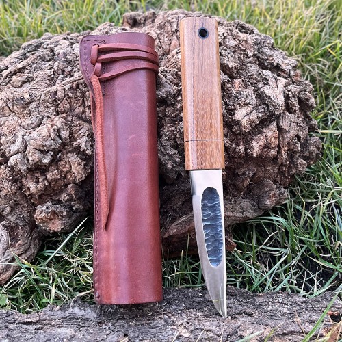 Ніж "ЯКУТ Х12МФ, V-021", шкіряні ножни