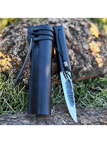 Ніж "ЯКУТ N690, V-023", шкіряні ножни