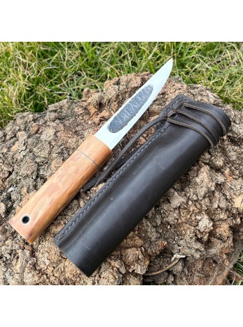 Ніж "ЯКУТ N690, V-030", шкіряні ножни