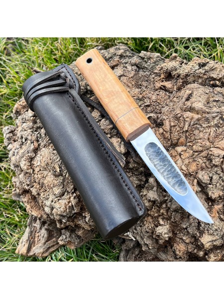 Ніж "ЯКУТ N690, V-031", шкіряні ножни