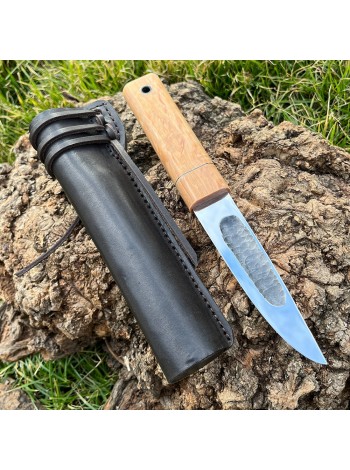 Ніж "ЯКУТ N690, V-032", шкіряні ножни