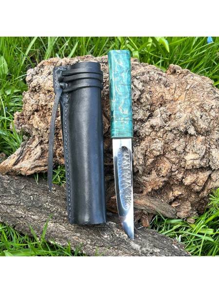 Ніж "ЯКУТ N690, V-035", шкіряні ножни