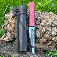 Ніж "ЯКУТ N690, V-037", шкіряні ножни