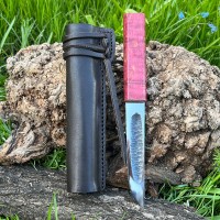 Ніж "ЯКУТ N690, V-038", шкіряні ножни