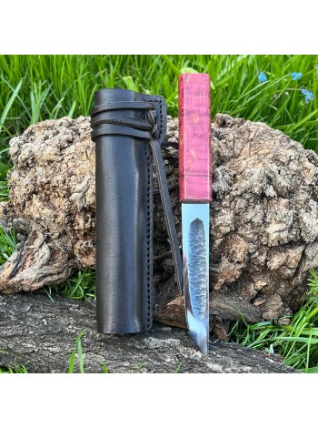 Ніж "ЯКУТ N690, V-038", шкіряні ножни