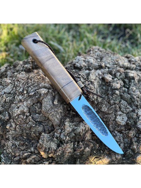 Ніж "ЯКУТ N690, V-027", шкіряні ножни