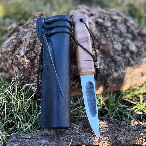 Ніж "ЯКУТ N690, V-028", шкіряні ножни