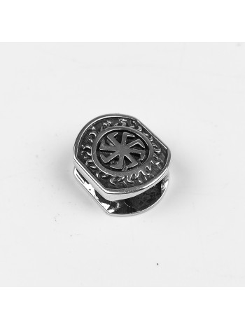 Намистина для браслета (мод. 11), біла бронза