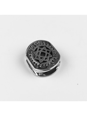 Намистина для браслета (мод. 12), біла бронза