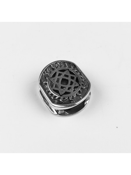 Намистина для браслета (мод. 12), біла бронза