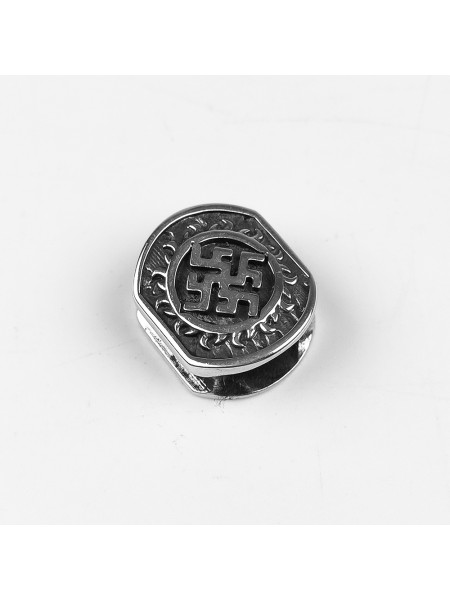 Намистина для браслета (мод. 13), біла бронза