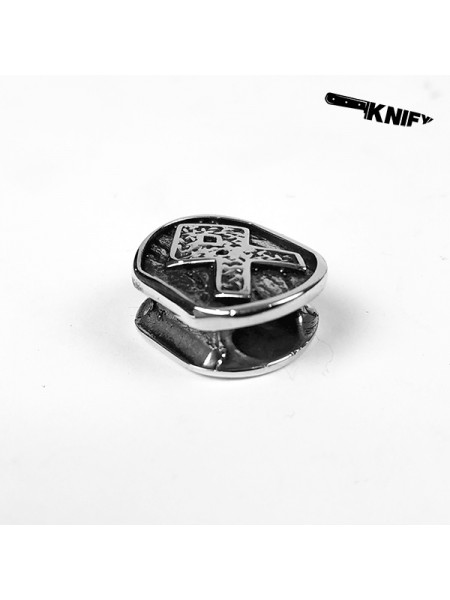 Намистина для браслета (мод. 3), біла бронза