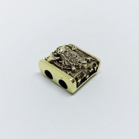 Намистина "Тор" плоска, латунь