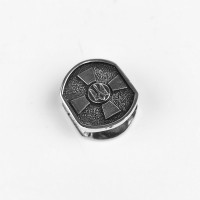 Намистина для браслета "ЗСУ", біла бронза