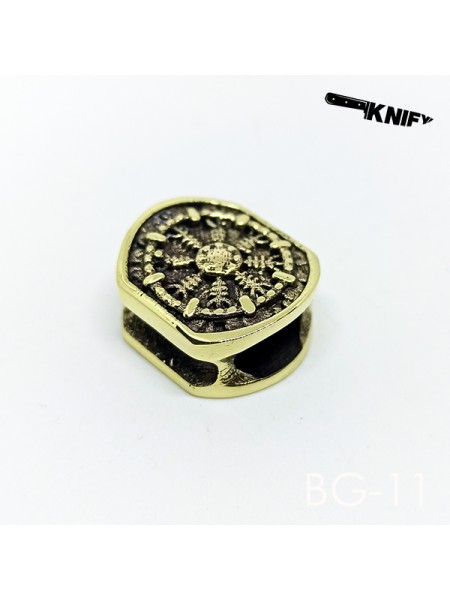 Намистина для браслета "Шолом жаха", латунь