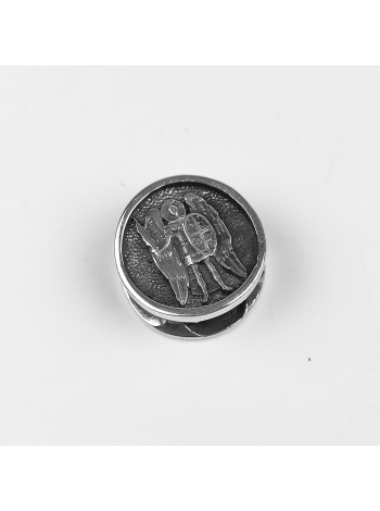 Намистина для браслета "Архангел", біла бронза