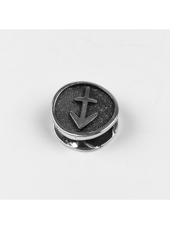 Намистина зодіак "Стрілець" #11, біла бронза