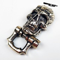 Застібка для браслета "Череп", латунь