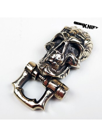 Застібка для браслета "Череп", латунь