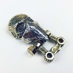 Застібка "Череп" с хусткою