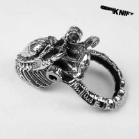 Застібка для браслета "Хижак", біла бронза