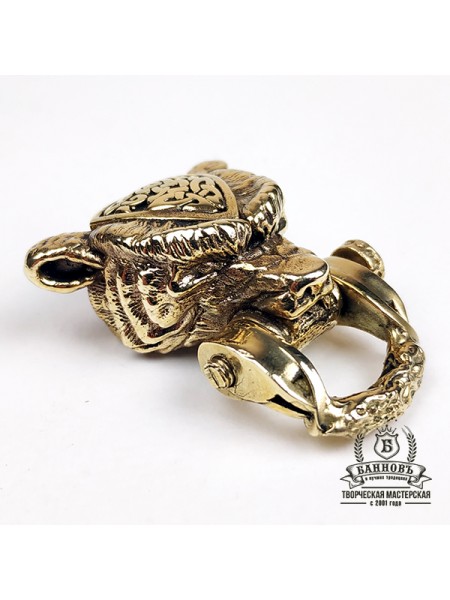 Застібка для браслета "Ведмідь", латунь