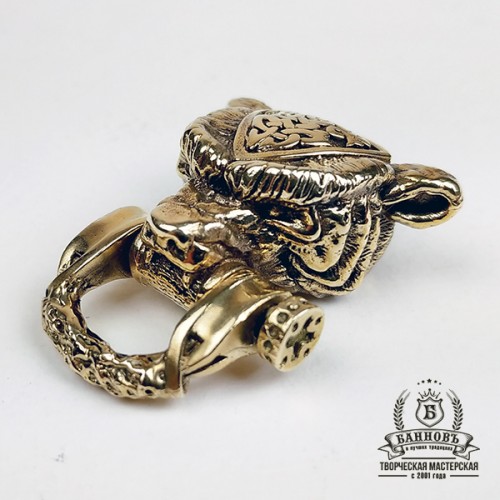 Застібка для браслета "Ведмідь", латунь