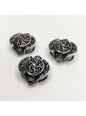 Застібка для браслета "Перлина", біла бронза