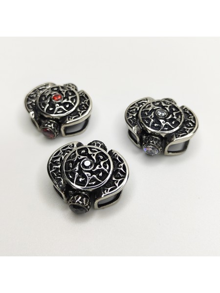 Застібка для браслета "Перлина", біла бронза