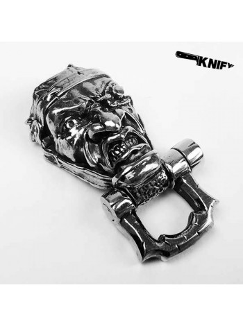 Застібка для браслета "Псих", біла бронза