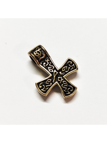 Застібка-підвіска "Хрест", латунь