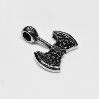 Застібка-підвіска "Сокирка", біла бронза