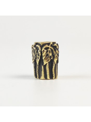 Темлячная бусина (ТБ-39) "Березки", латунь