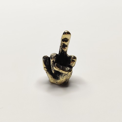 Темлячная бусина (ТБ-47) "F*ck", латунь
