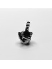 Темлячная бусина (ТБ-47) "F*ck", белая бронза