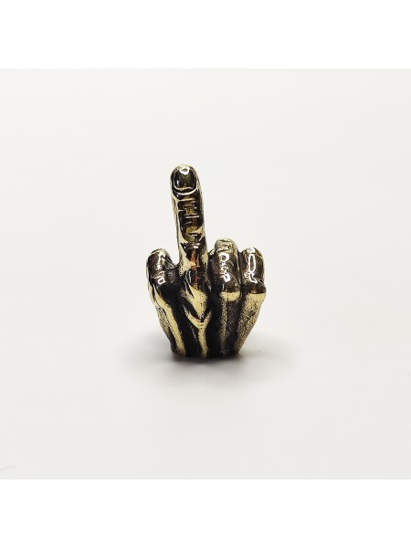 Темлячная бусина (ТБ-47) "F*ck", латунь