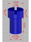 Тыльник для ножа "Антитеррор-2" под стяжку с винтом