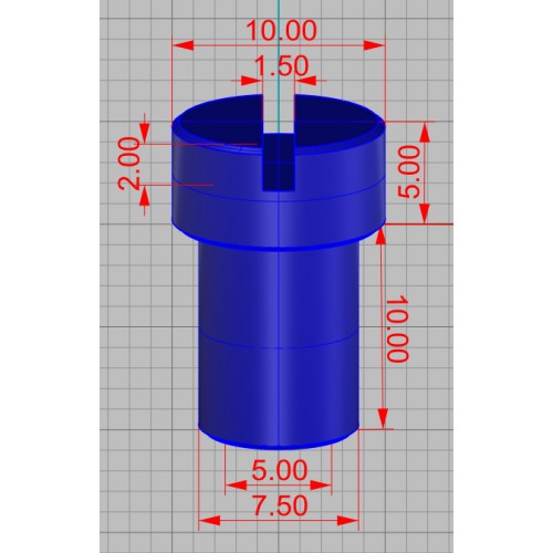 Комплект литва для ножа "Антитеррор-2" під стяжку, біла бронза