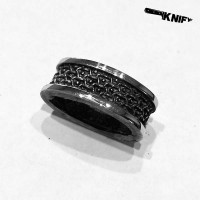 Кільце-проставка для ножа "Боуі", вузьке, біла бронза