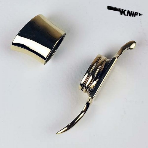 Ножевая пара для финки (ФП-8), латунь (ГФ-8/1 + ТФ-7/1)