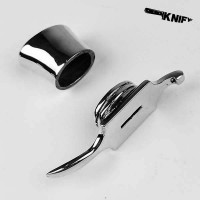 Ножевая пара для финки (ФП-8), белая бронза (ГФ-8/1 + ТФ-7/1)