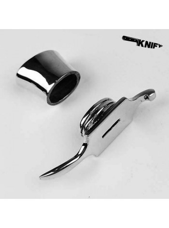 Ножевая пара для финки (ФП-8), белая бронза (ГФ-8/1 + ТФ-7/1)