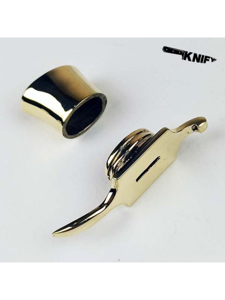 Ножевая пара для финки (ФП-8), латунь (ГФ-8/1 + ТФ-7/1) Ножевая пара для финки (ФП-8), латунь (ГФ-8/1 + ТФ-7/1)