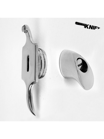 Ножевая пара для финки (ФП-9-СТ), белая бронза (ГФ-8/1 + ТФ-9-СТ)