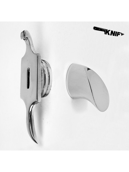 Ножевая пара для финки (ФП-9), белая бронза (ГФ-8/1 + ТФ-9)