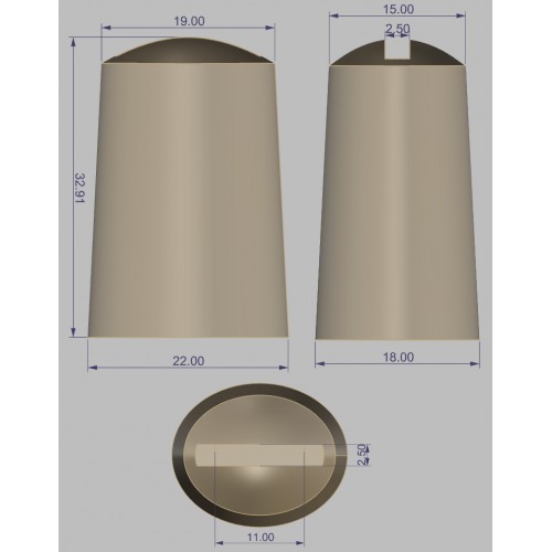 Гарда для фінки (ГФ-15), біла бронза