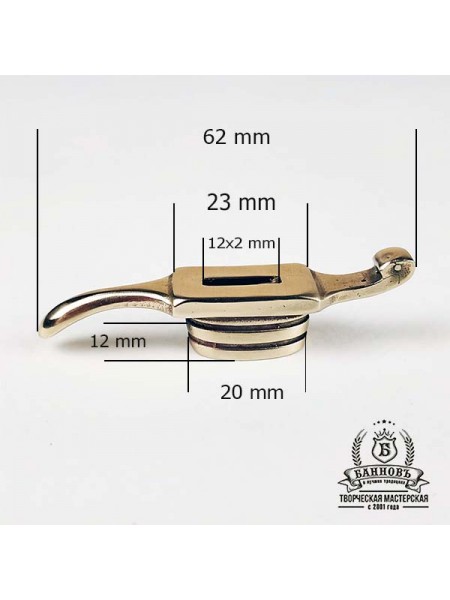 Гарда для финки (ГФ-8) бронза