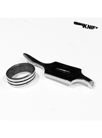 Гарда для финки (ГФ-9) белая бронза