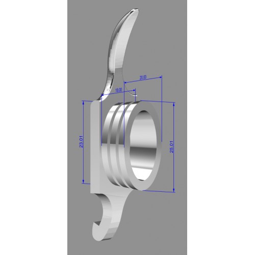Гарда для фінки (ГФ-9), біла бронза