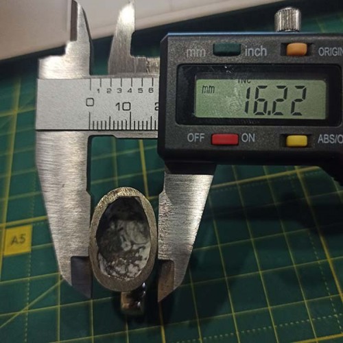 Тыльник для финки (ТФ-10) "Конь", латунь